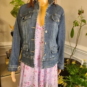 Chico's Platinum Jean Jacket
